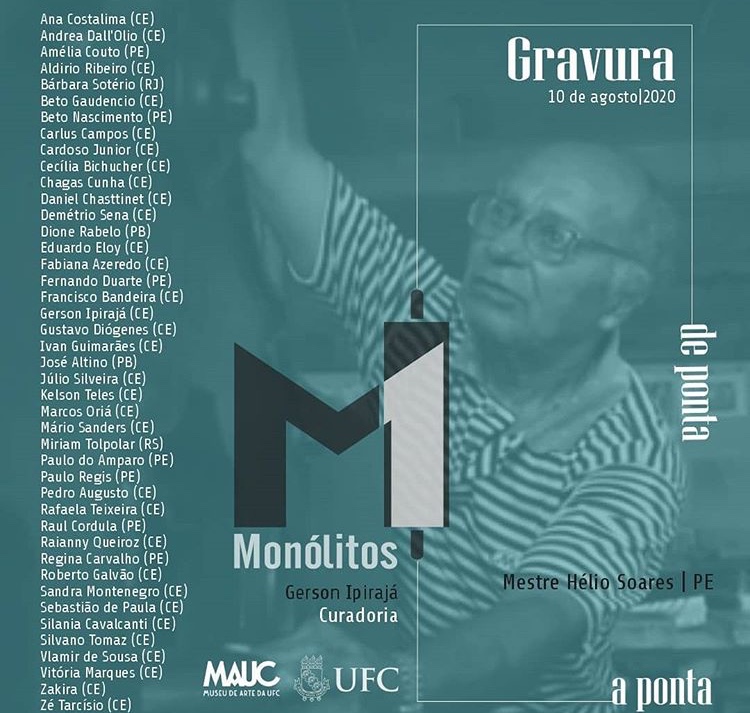 Exposição virtual do MAUC abre hoje, reunindo 43 artistas e mostra a dinâmica da gravura