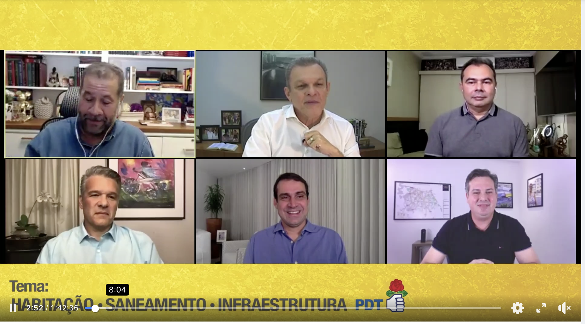 Presidente nacional do PDT, Carlos Lupi media debate com pré-candidatos do PDT à prefeitura de Fortaleza