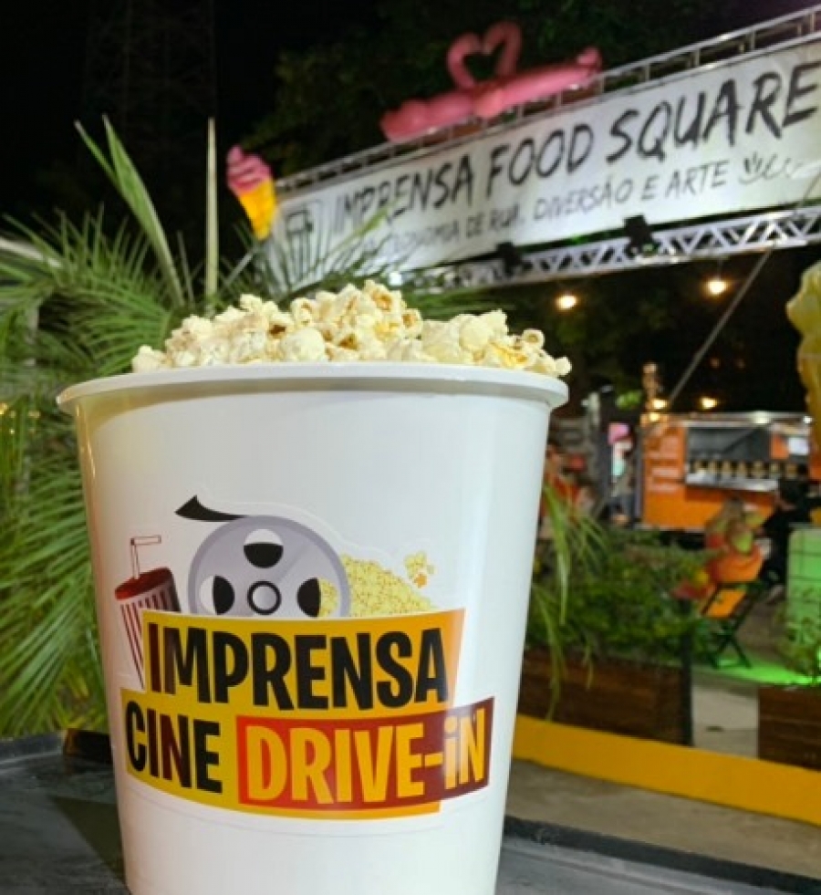 Imprensa Food Square, em parceria com Cineteatro São Luiz e o Cinema do Dragão, inaugura drive-in