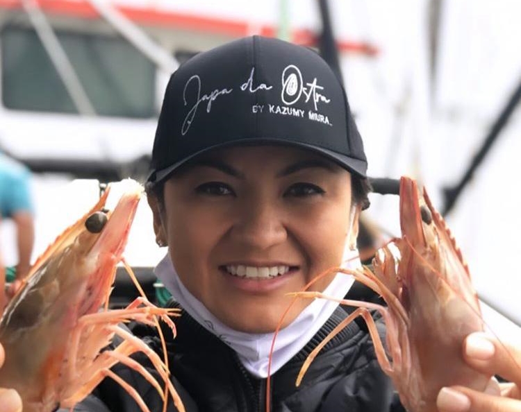 Kazumy Miura, a Japa da Ostra, celebra a nova idade em viagem a Florianópolis