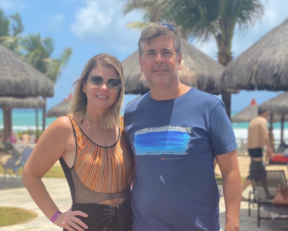 Liliane Meira e Alexandre Pereira aproveitam o fim de semana no Enotel Porto de Galinhas