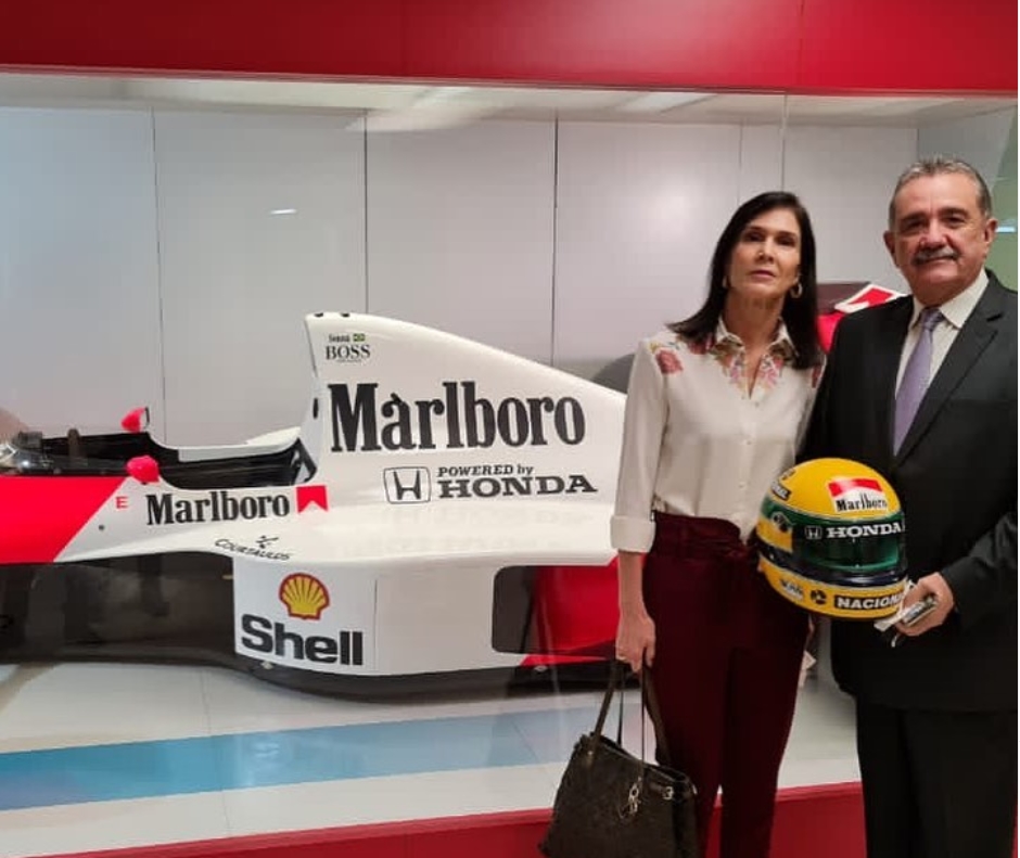 Bismarck Maia aterrissa em São Paulo e faz visita ao Instituto Ayrton Senna