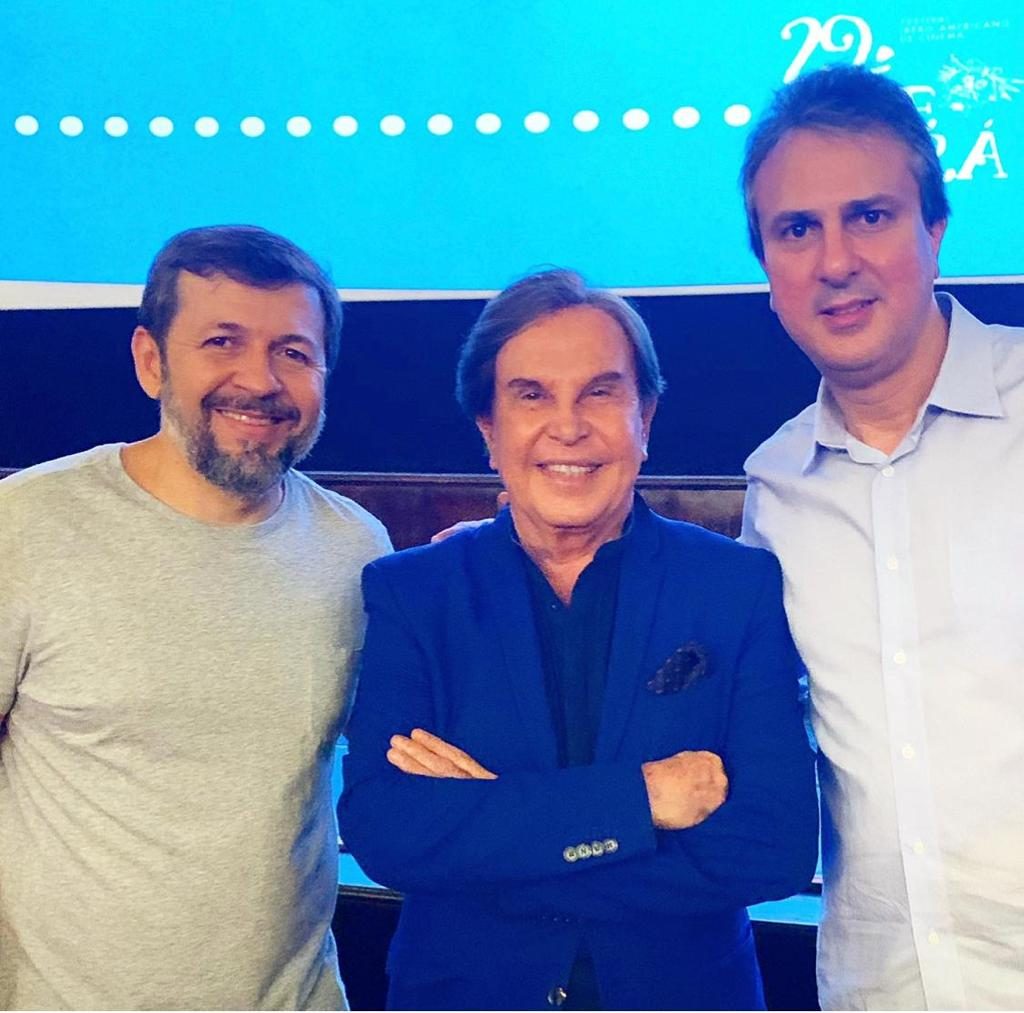 
				Elcio Batista, Lalá e Camilo Santana
				