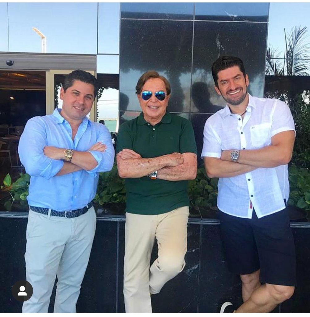 
				Pompeu Vasconcelos, Lalá Medeiros e Paulo José
				