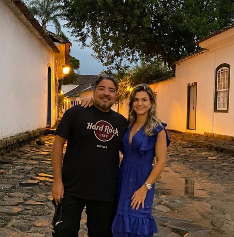 Aline e Leandro Vasques aproveitam temporada de férias no Rio de Janeiro