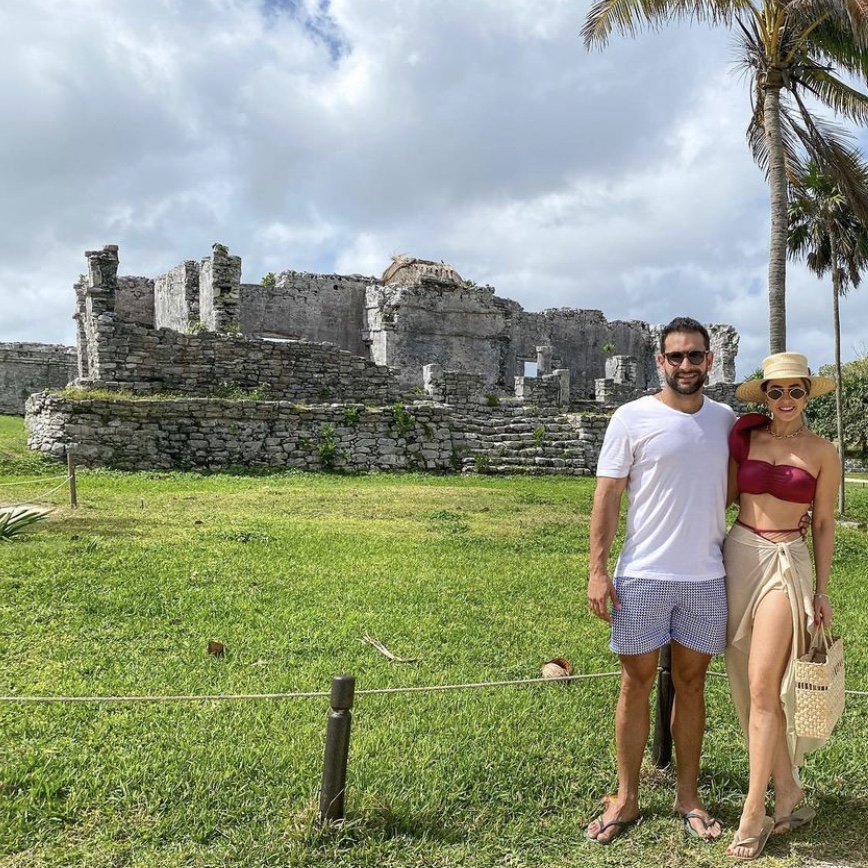 Rayssa Macêdo e André Beltrão em clima de romance por Tulum