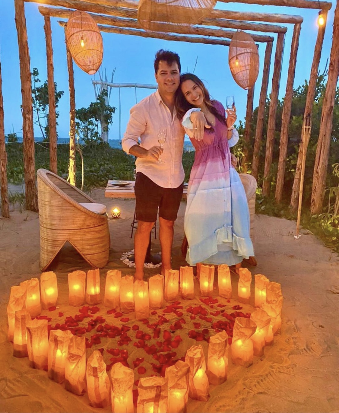 Marina Brasil disse “sim” a Ronaldo Aguiar em Alagoas Marina Brasil disse “sim” a Ronaldo Aguiar em Alagoas