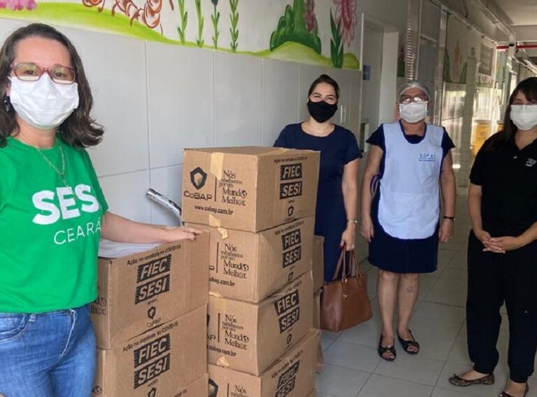 SESI Ceará realiza doação de 6 mil máscaras ao Sopai Hospital Infantil