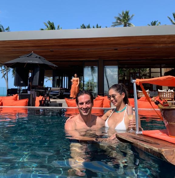 Marcela Salles e João Braga brindam a nova idade dela no Carmel Taíba Marcela Salles e João Braga brindam a nova idade dela no Carmel Taíba