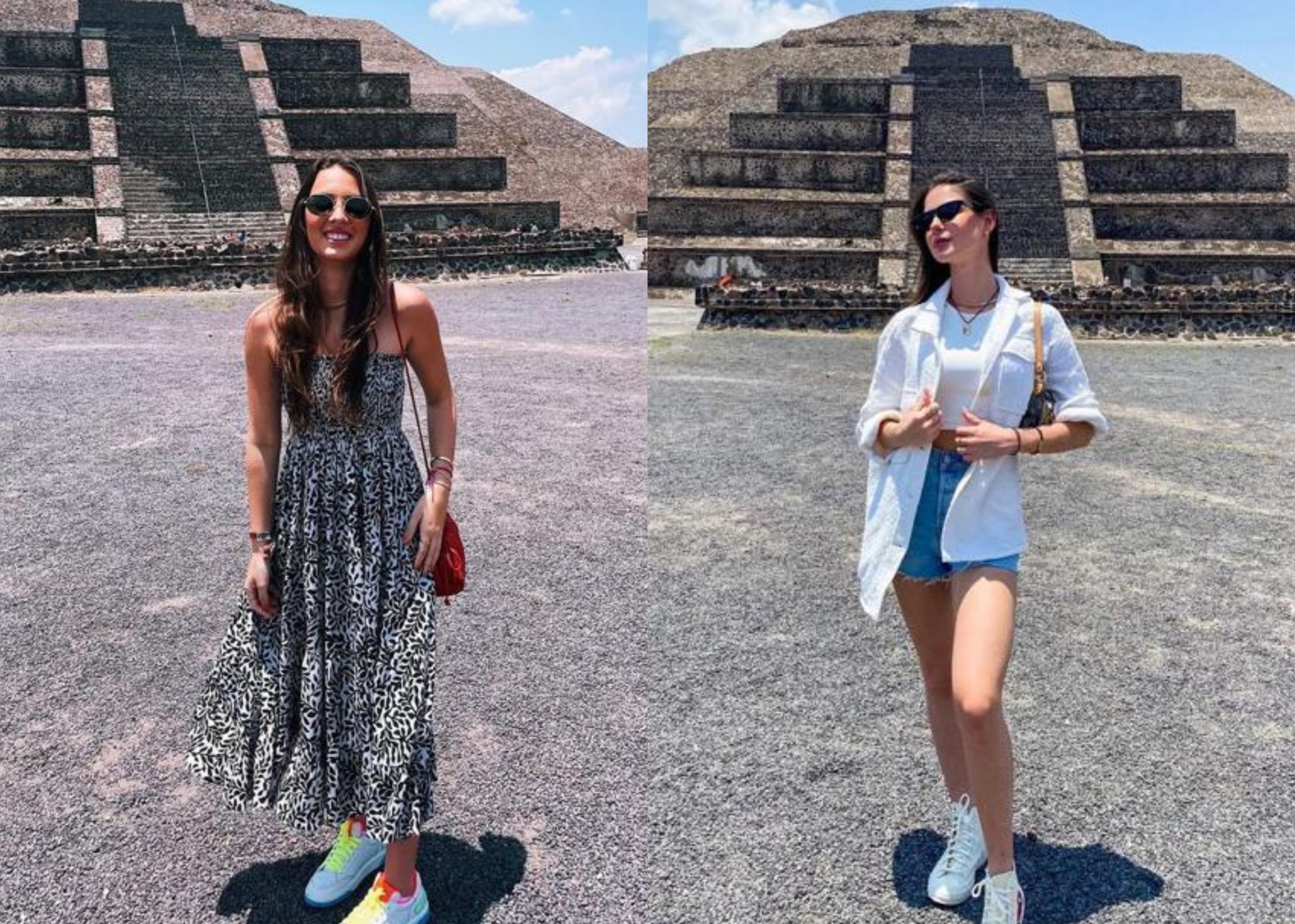 Maria Clara Quinderé e Duda Cidrão curtem dias quentes no México