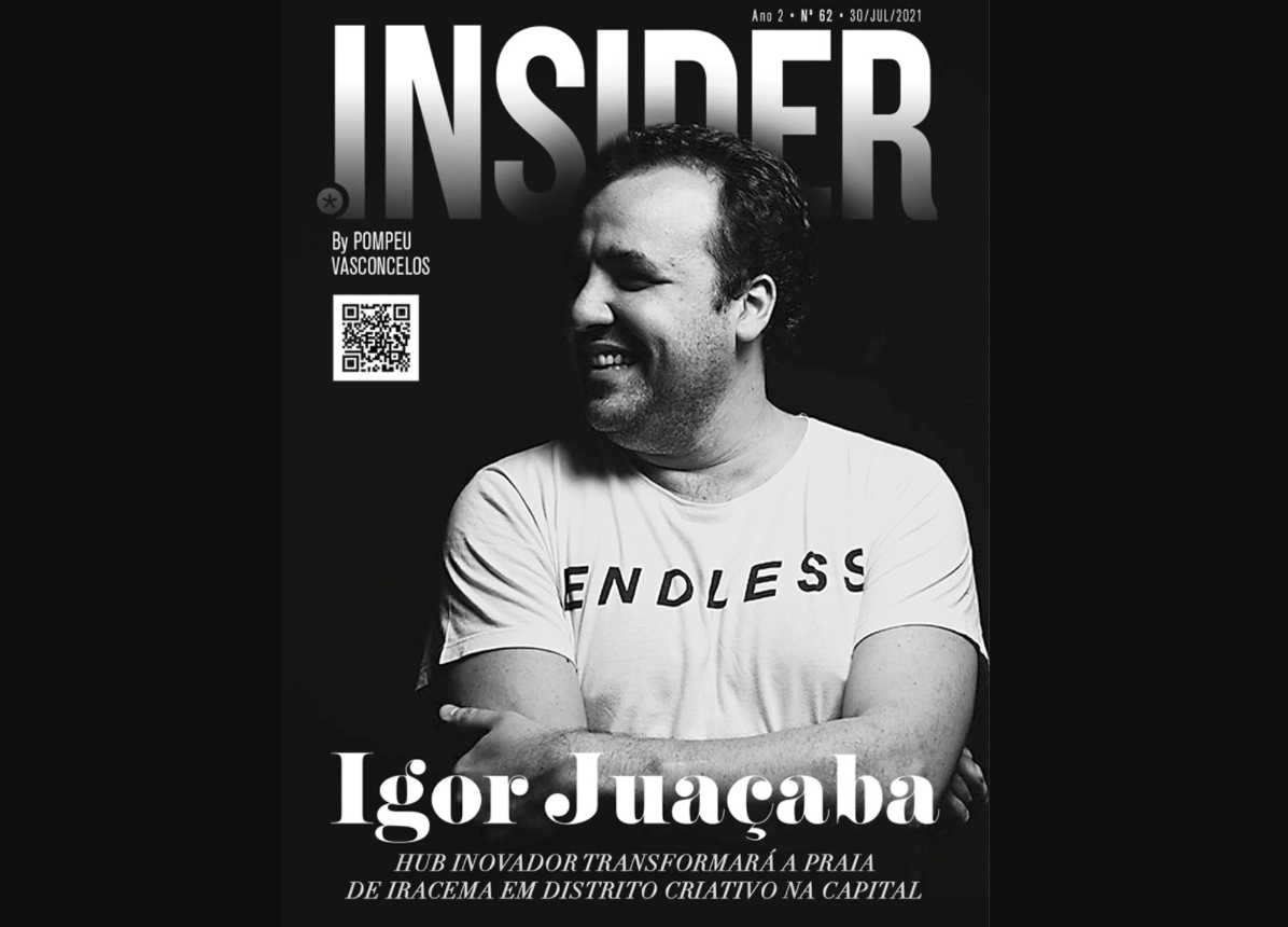 Revista INSider traz Igor Ary Juaçaba como capa de sua nova edição. Confira!