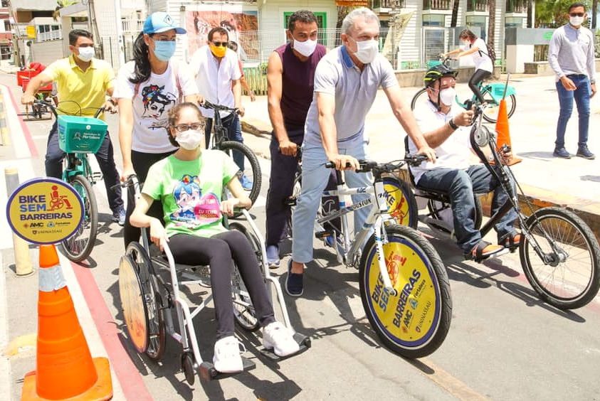 Prefeitura de Fortaleza lança os projetos Bike Sem Barreiras e Rota Acessível Prefeitura de Fortaleza lança os projetos Bike Sem Barreiras e Rota Acessível
