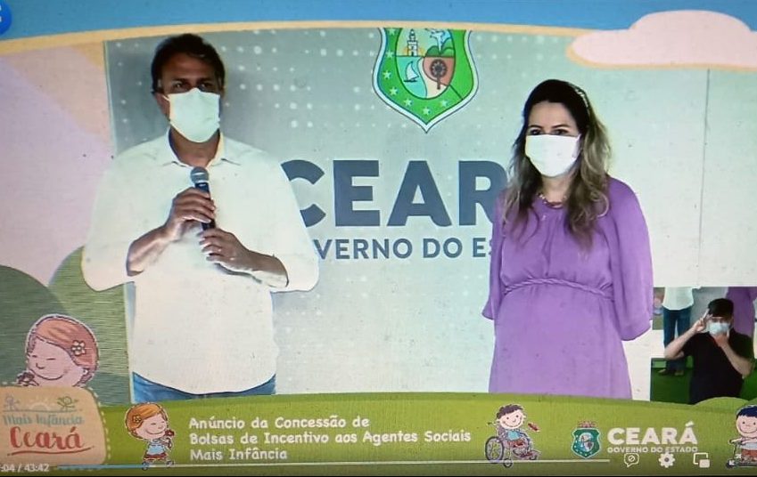 Camilo e Onélia Santana anunciam bolsas de incentivo para os 184 novos agentes sociais do Programa Mais Infância Ceará