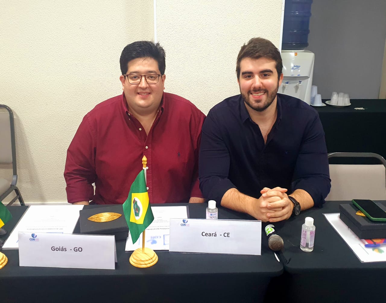 Principais lideranças de jovens empresários do Ceará, Yuri Toquato (FAJECE) e Igor Pinheiro (AJE) participam de Assembleia Nacional em Palmas