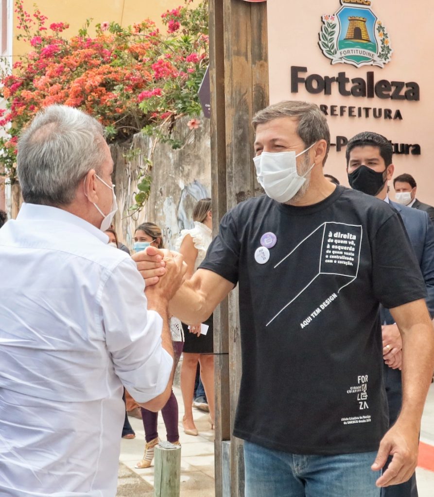 Élcio Batista Recebendo Sarto Nogueira Na Inauguração Da Vice Prefeitura