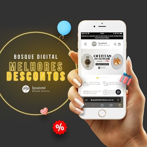 Iguatemi Bosque Digital adianta temporada de promoções com descontos de até 70%. Vem saber! Iguatemi Bosque Digital adianta temporada de promoções com descontos de até 70%. Vem saber!