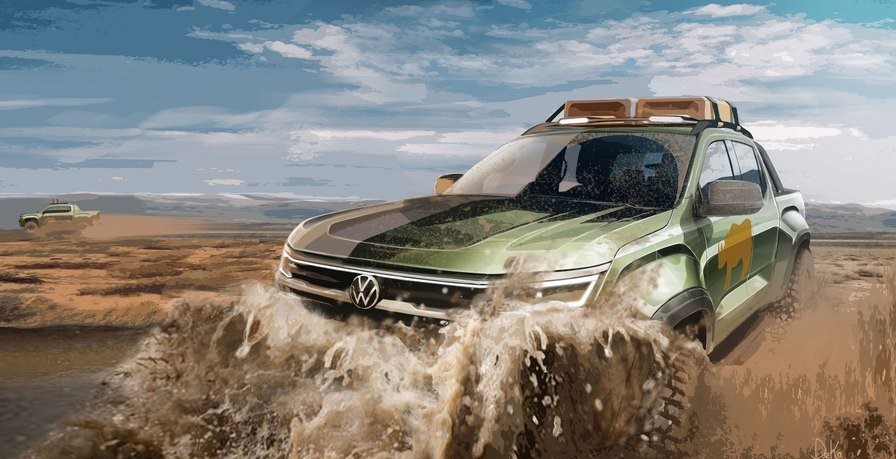 VW “solta” teaser da nova Amarok que será fabricada na Argentina