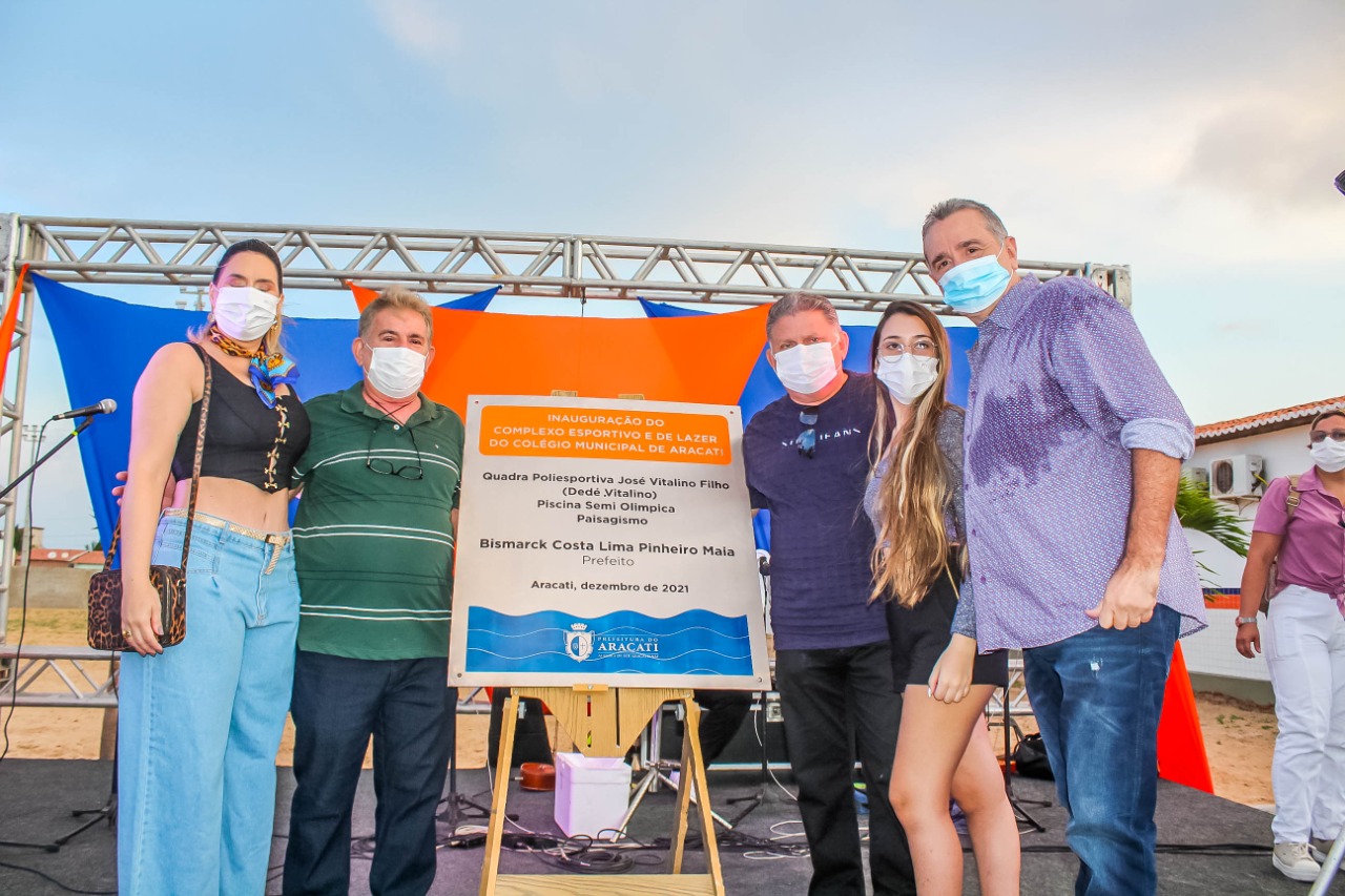 Bismarck Maia inaugura Complexo Esportivo e de Lazer do Colégio Municipal de Aracati