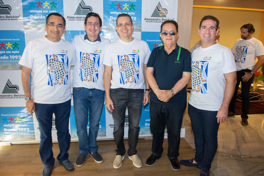 Jardson Cruz. Roberto Victor Ribeiro, Gleidson Mota, José Valdo Silva E Roberto Araújo