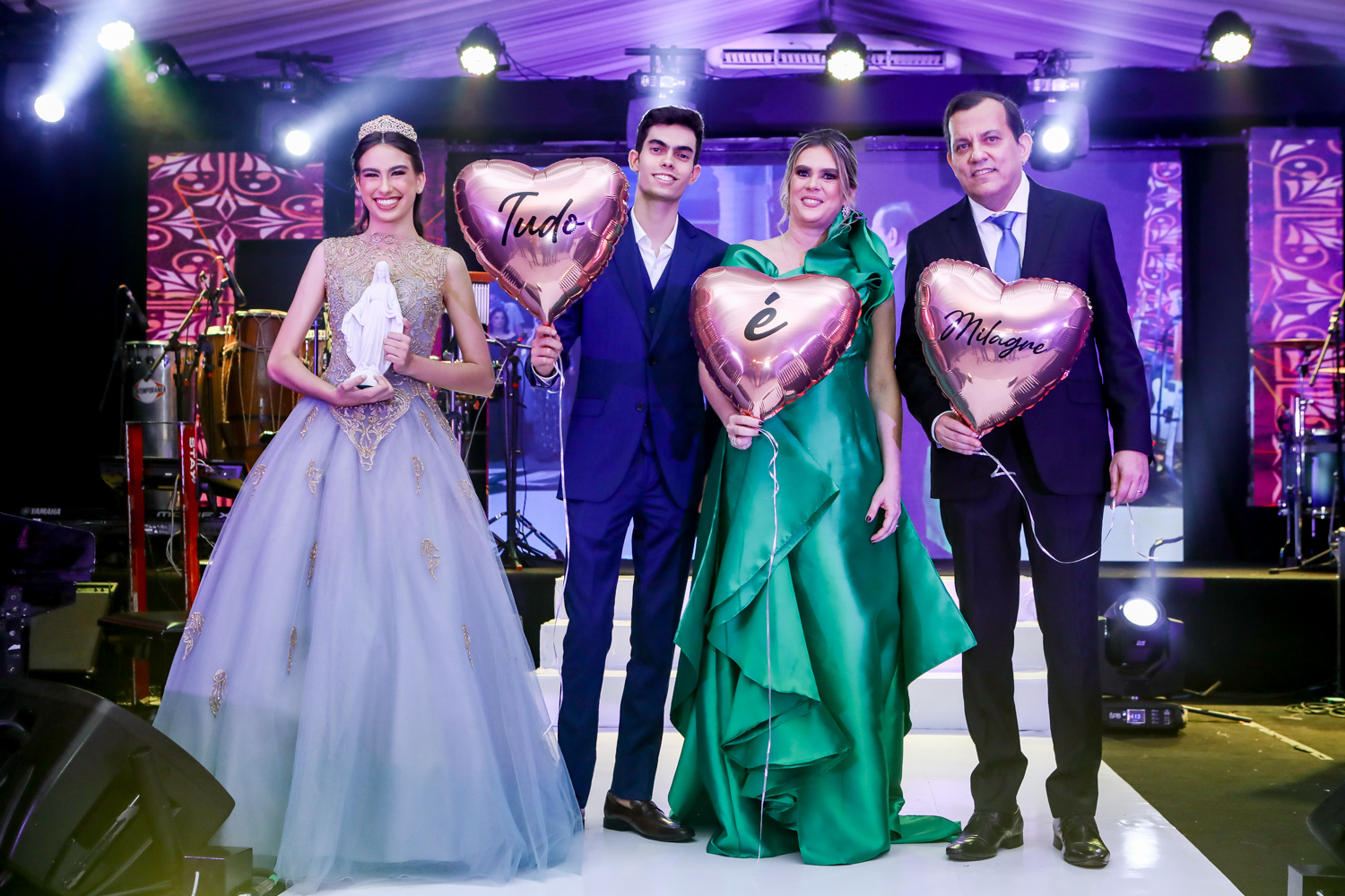 Larissa, Pedro, Daniele E Luis Lafuente