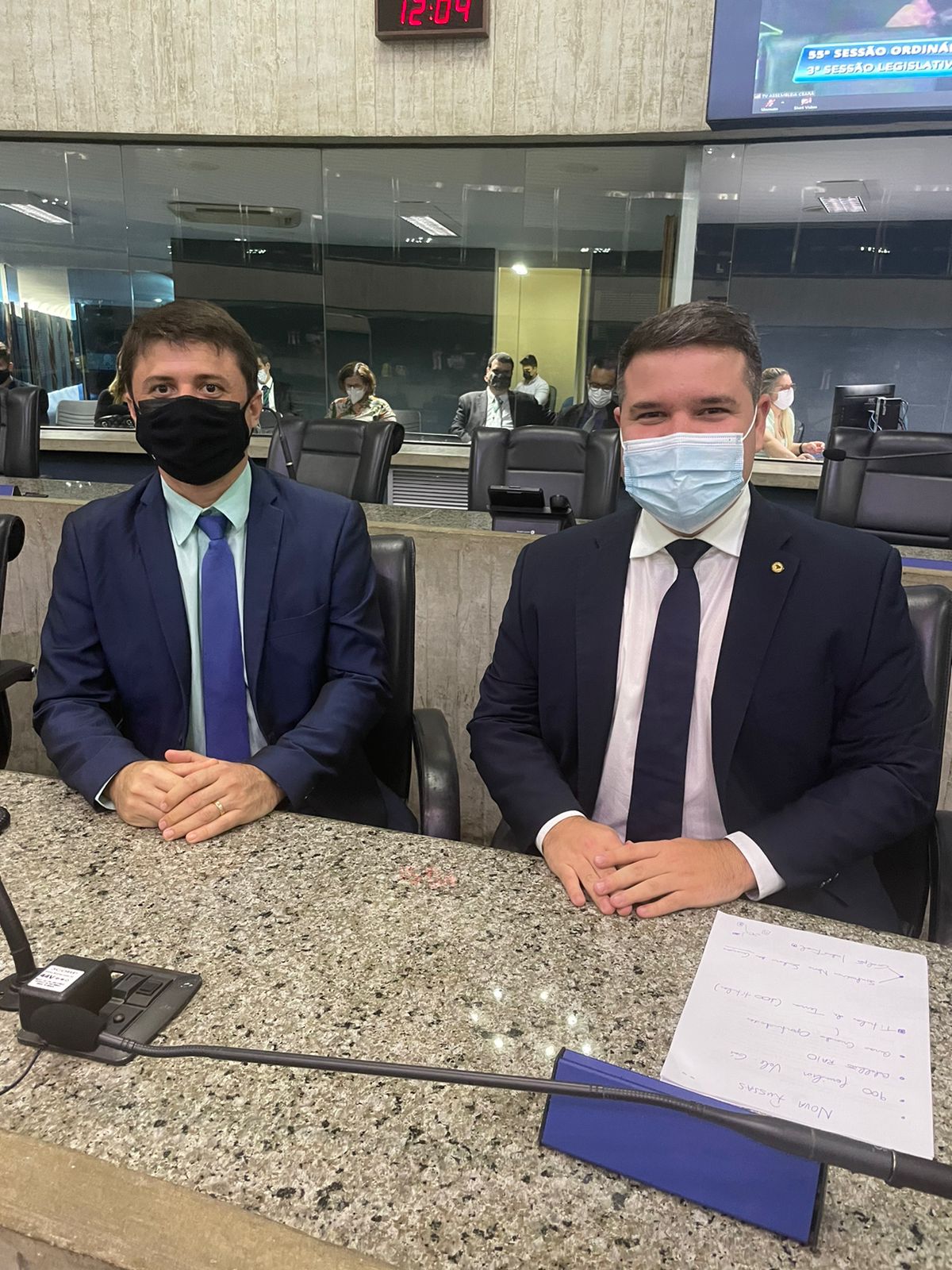 Deputado Bruno Pedrosa recebe visita do prefeito e vice-prefeito de Aracoiaba