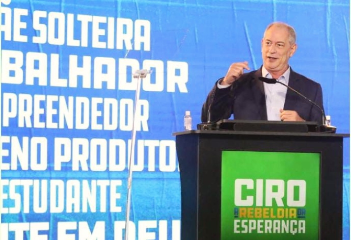 PDT confirma pré-candidatura de Ciro Gomes à Presidência da República