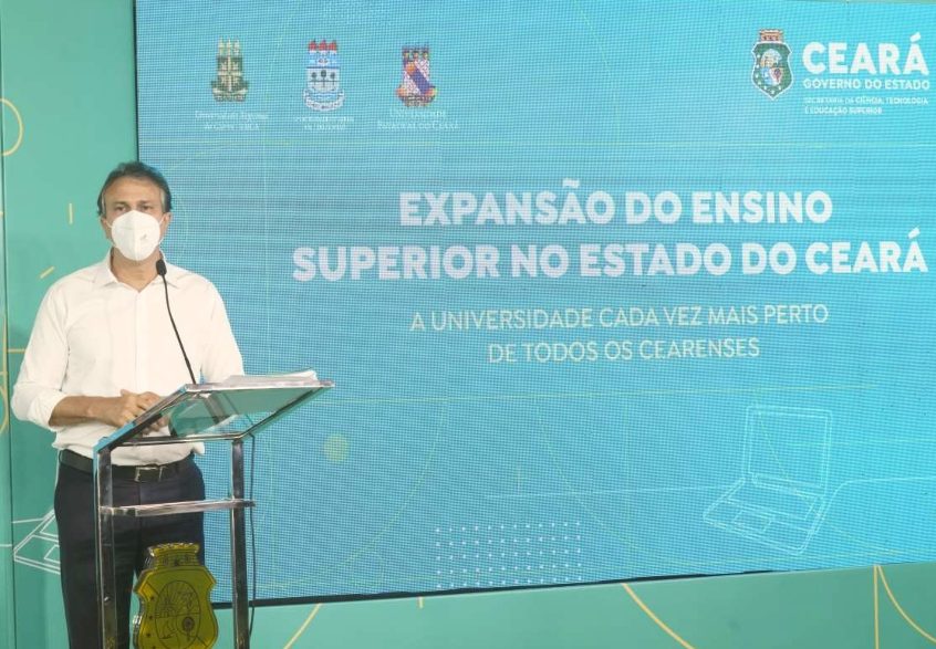 Governo do Ceará ampliará em 44% a oferta de ensino superior público