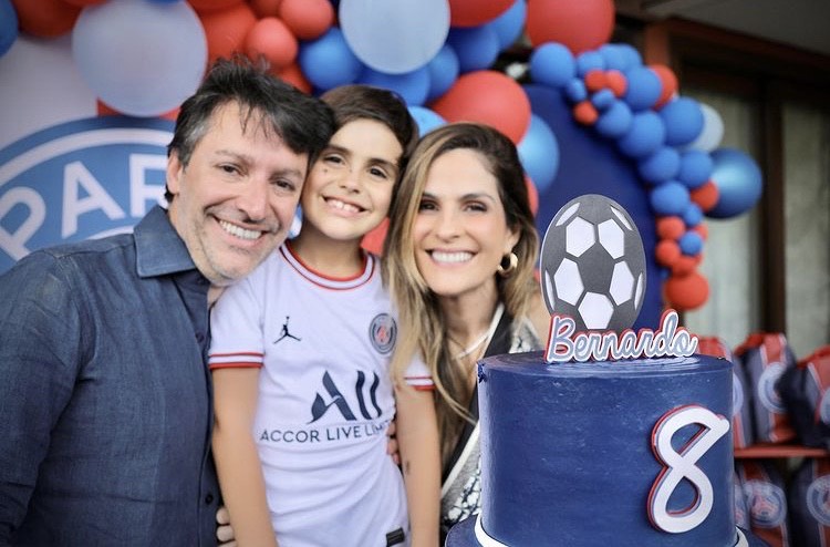 Mariana Mota e Francisco Marinho celebram nova idade do filho Bernardo com festa temática de futebol