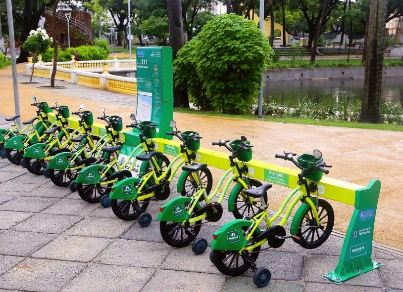Prefeitura de Fortaleza inaugura estação Mini Bicicletar no Parque das Crianças