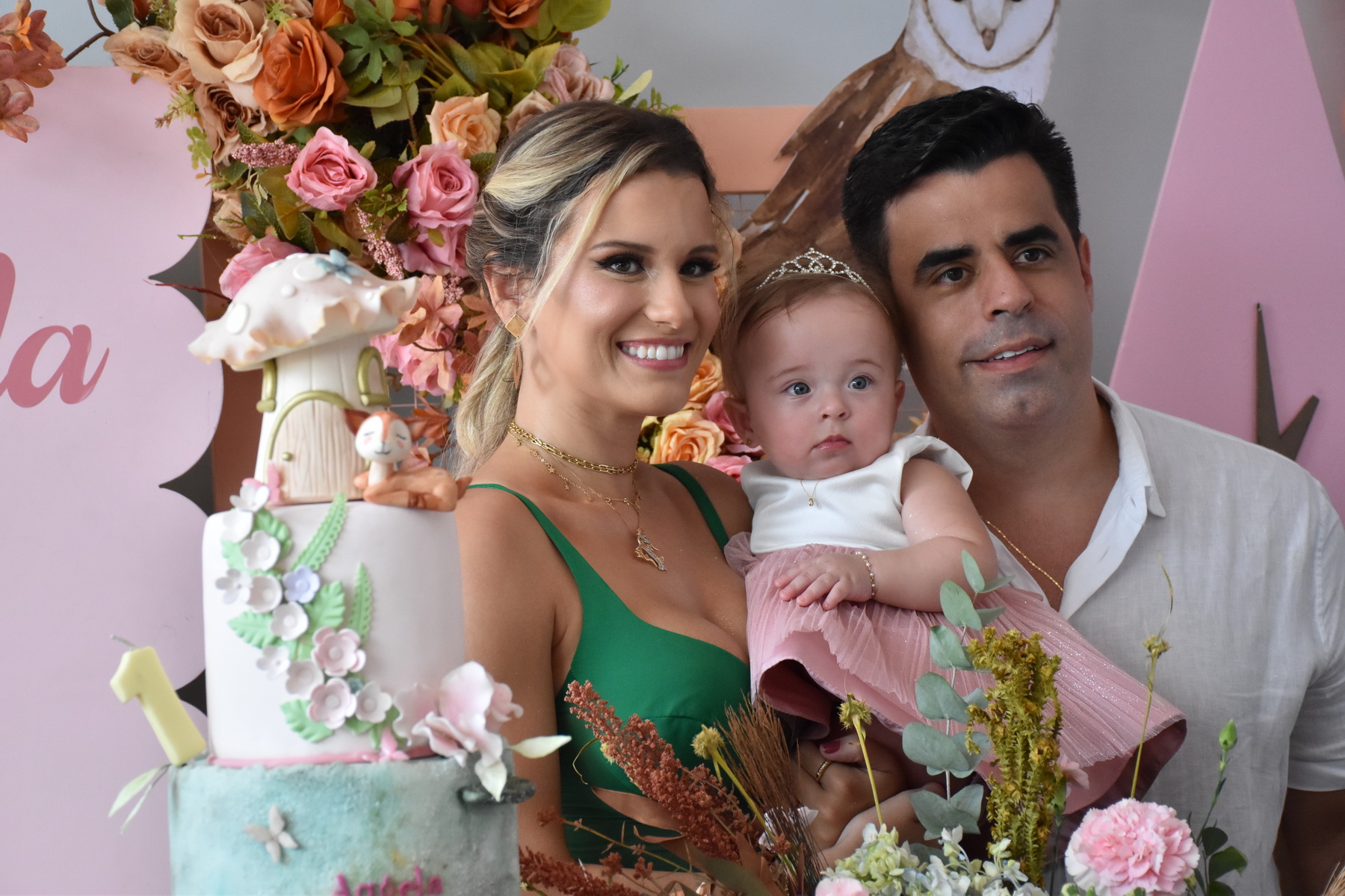 Fernanda e Tasso Pacheco celebram o primeiro aninho de Ângela