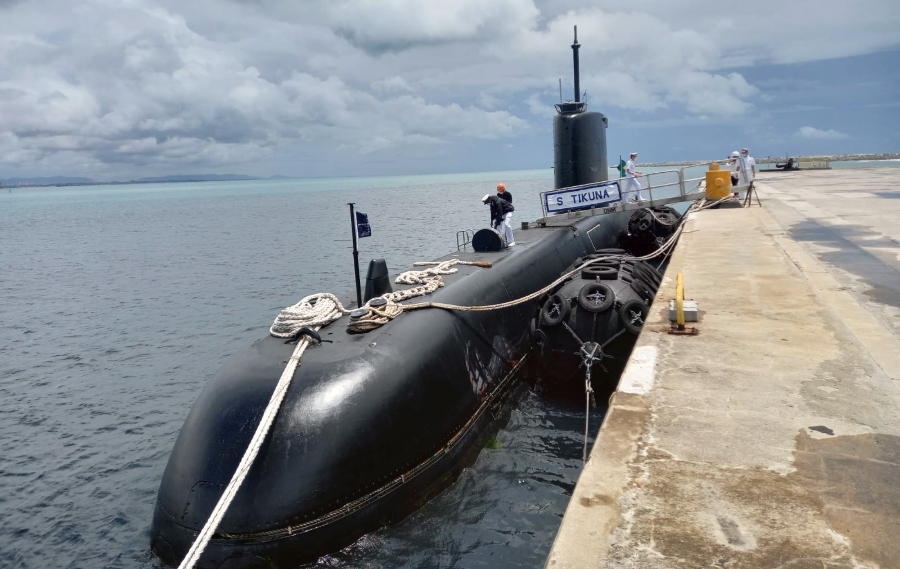 Submarino da Marinha zarpa de Fortaleza para treinamentos nos Estados Unidos