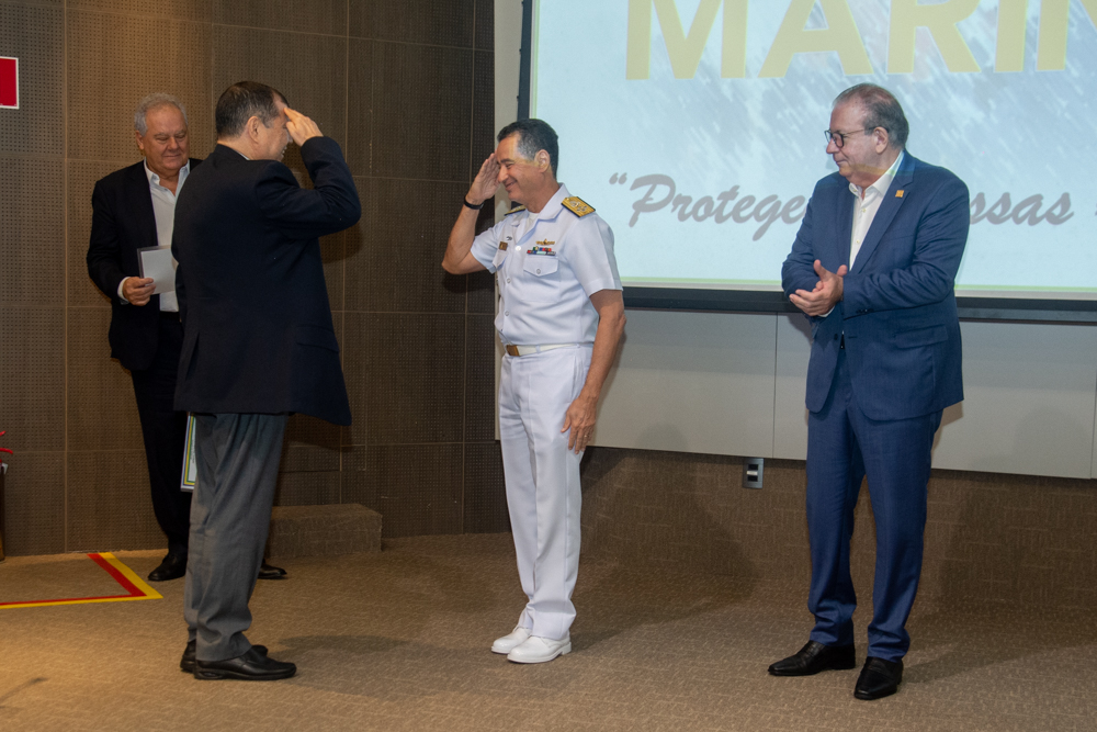 Cel. Duarte Frota, Almirante Almir Garnier Santos E Ricardo Cavalcante (1)