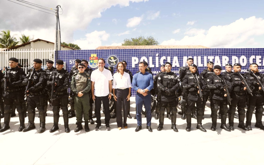 Governo do Ceará entrega base do CPRaio e Central de Videomonitoramento para ampliar a segurança em Missão Velha