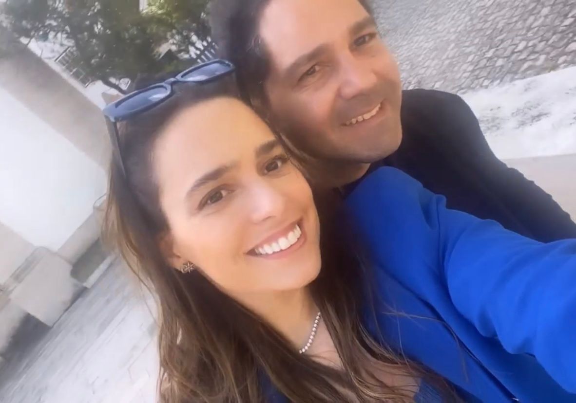 Gabriella Ventura e Fernando Diniz se encantam pelas belezas de Aveiro, em Portugal