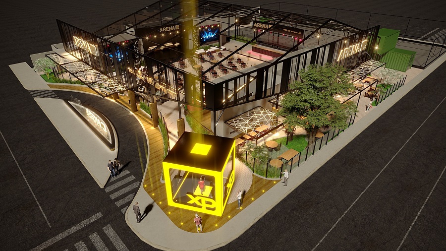 Arena XP terá complexo de esporte, com beach tennis, bar e restaurante, na Faria Lima