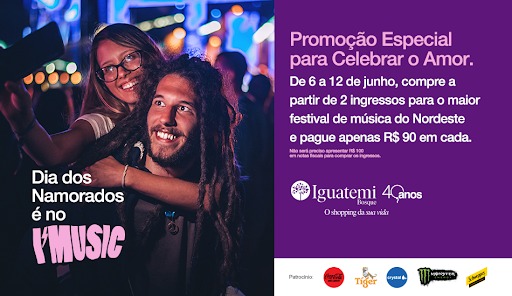 Dia dos Namorados é no I’Music: Iguatemi Bosque lança campanha promocional para a data
