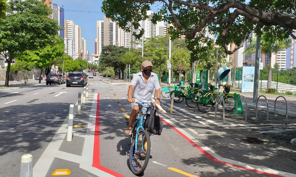 Fortaleza é a capital brasileira com mais pessoas vivendo próximas à malha cicloviária