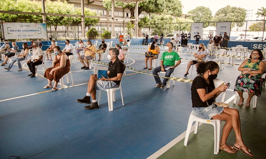 FIEC reativa posto de testagem de Covid em três unidades do Sesi no Estado