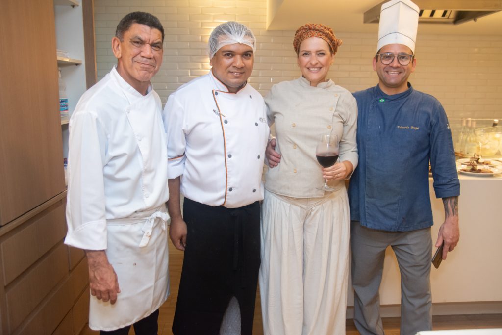 Chef Edilson Araujo, Jonathan Souza, Chef Liliane Pereira E Chef Eduardo Braga