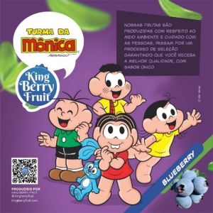 King Berry Fruit lança blueberry da Turma da Mônica King Berry Fruit lança blueberry da Turma da Mônica