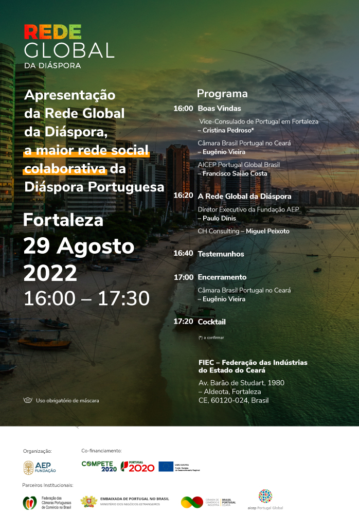 Federação das Câmaras Portuguesas apoia lançamento da Rede Global da Diáspora em Fortaleza