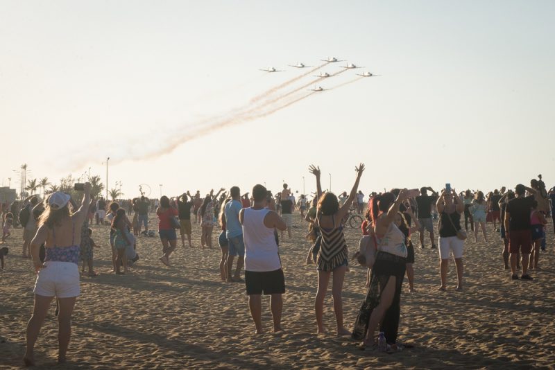Circuito Bicentenário da Independência - Esquadrilha da Fumaça faz show aéreo e encanta o público no Aterro da Praia de Iracema