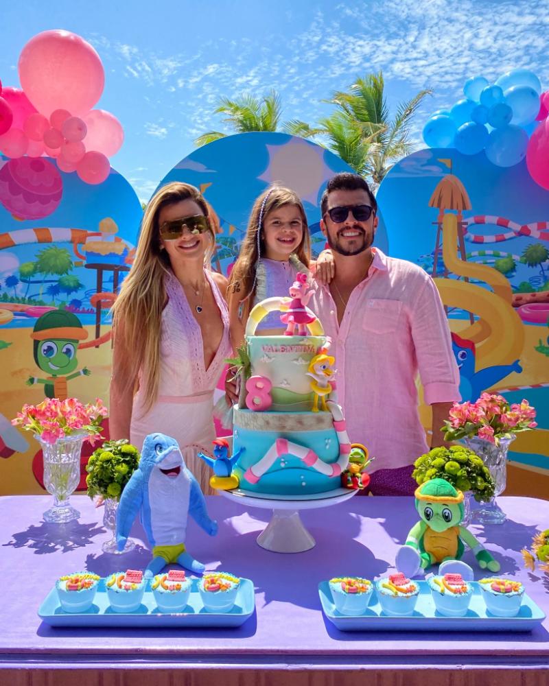 Valentina Muniz escolhe o Beach Park para comemorar aniversário de oito anos