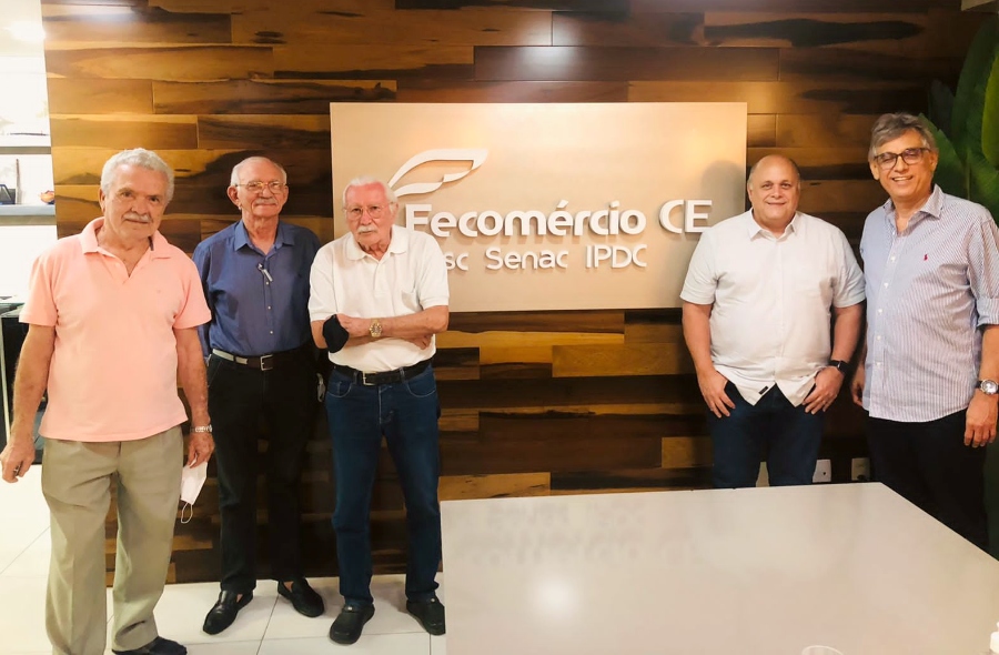 Philomeno Júnior e diretores do Core-CE visitam Cid Alves na sede da Fecomércio