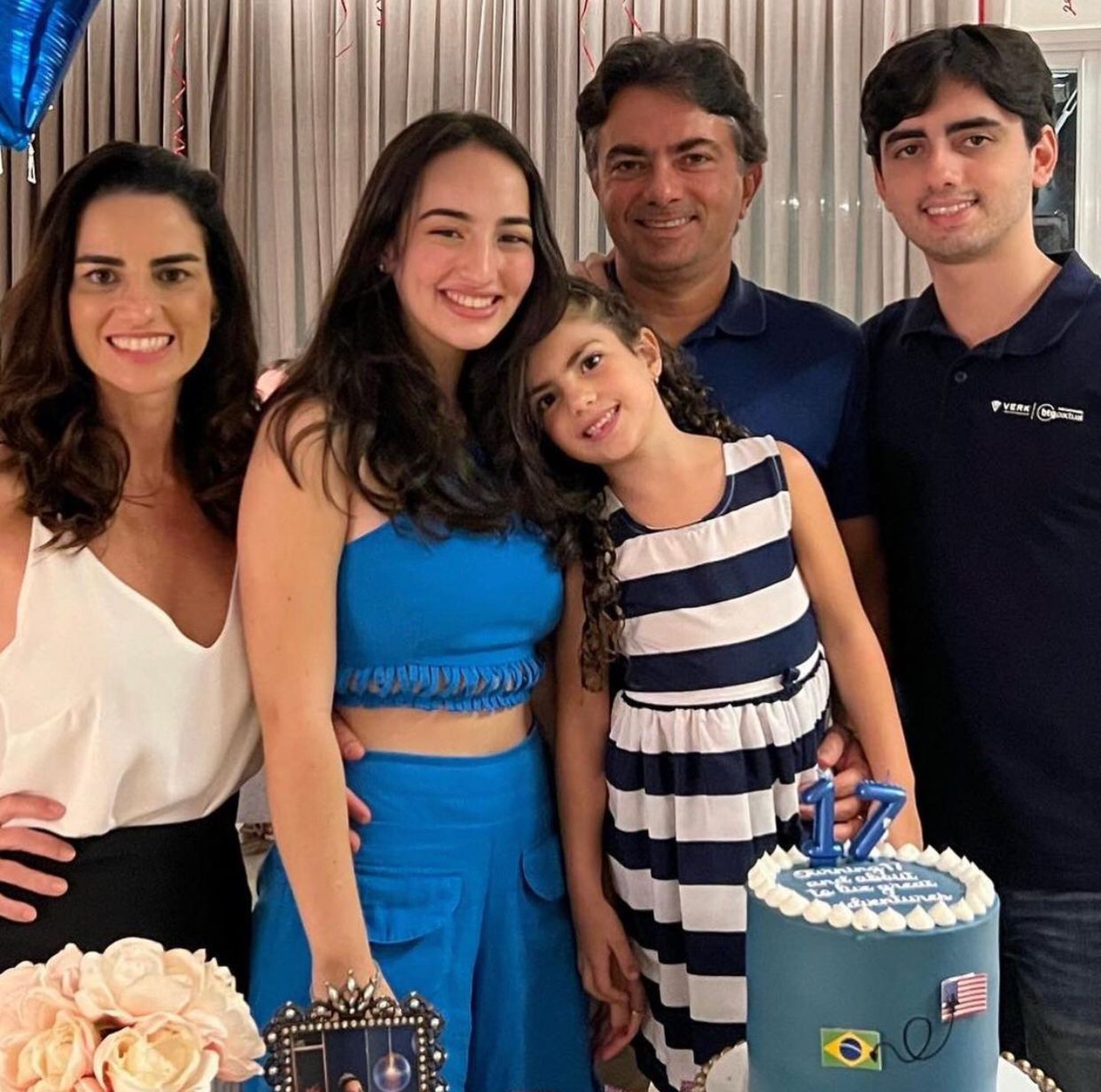 De forma intimista, Giselle e Pedro Ivo armam uma celebração dupla para a filha Letícia