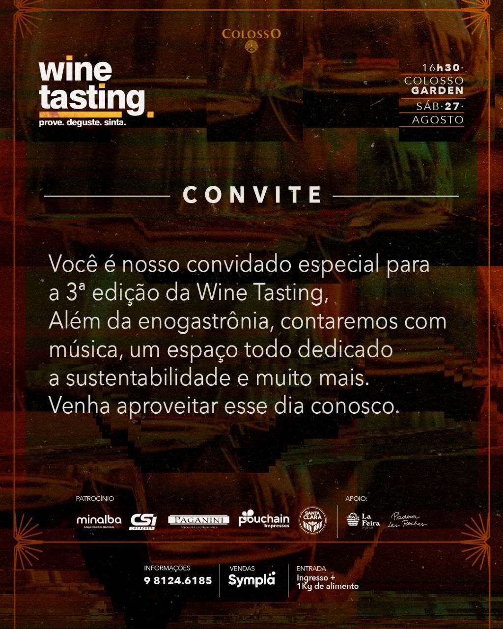 Colosso realiza 3ª Edição da Wine Tasting