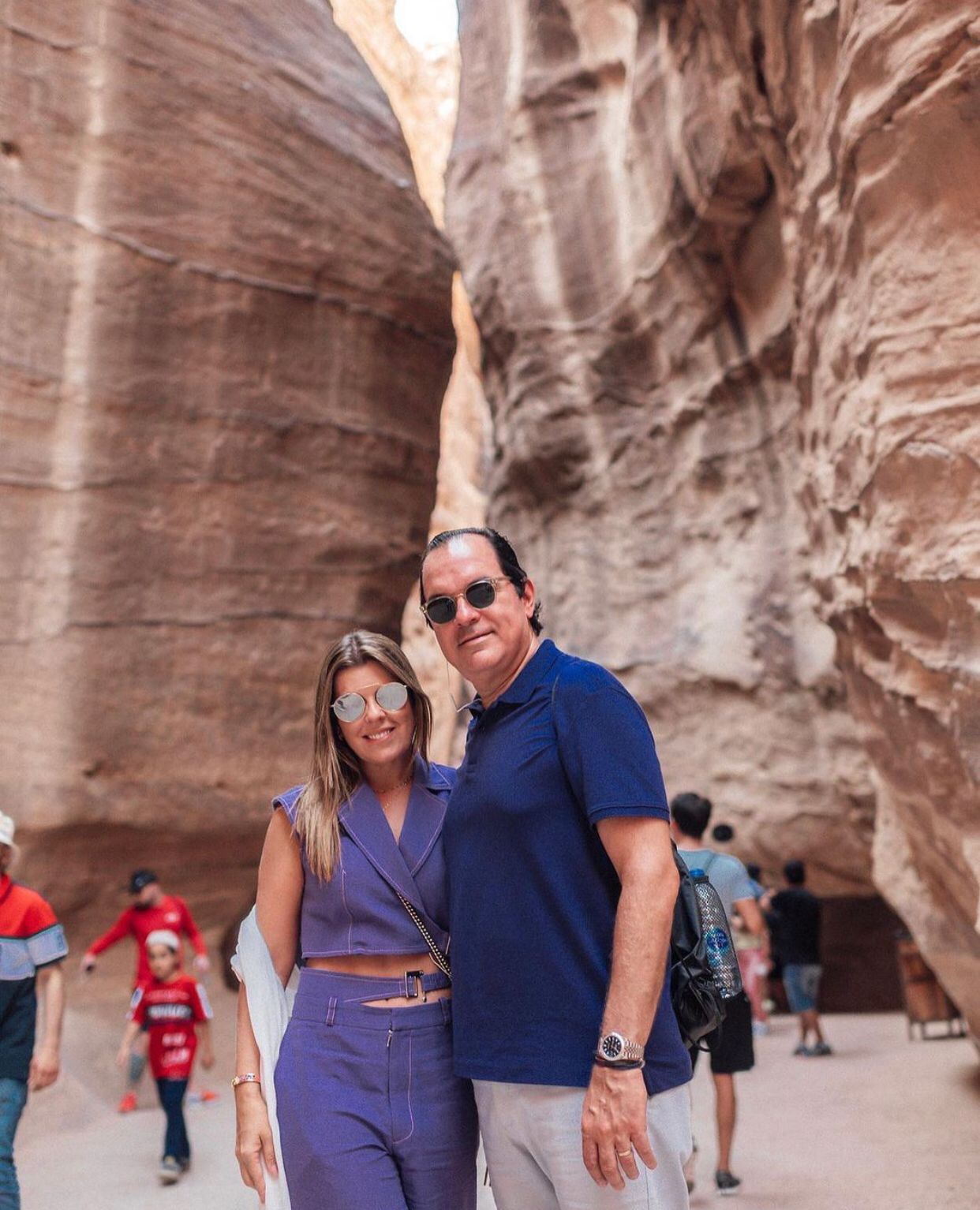 Marina e Leonardo Albuquerque curtem temporada de lazer na Jordânia