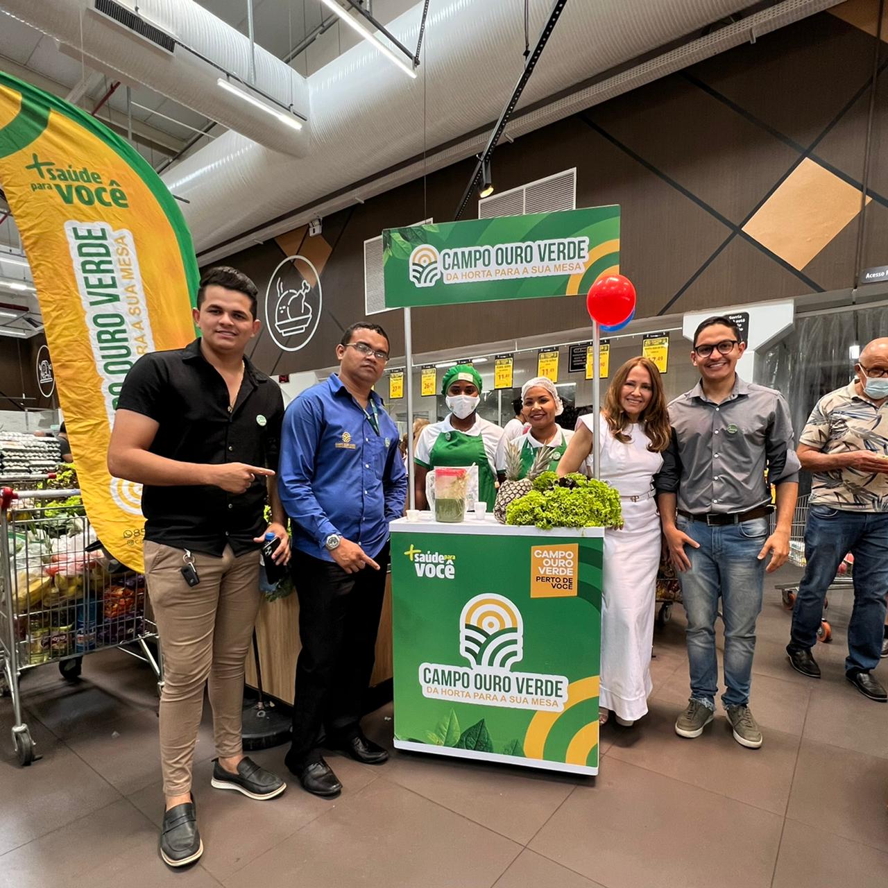 Campo Ouro Verde participa de reinauguração do Carvalho Supermercado