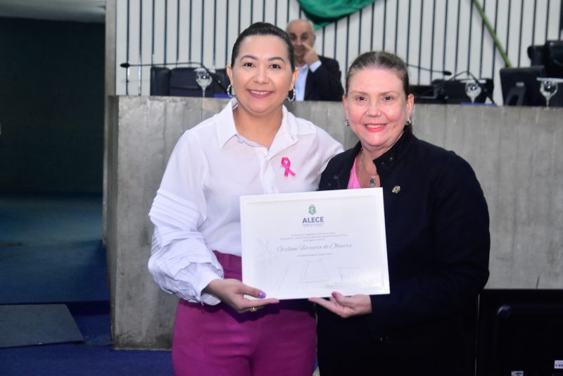 Reconhecimento - CRIO é homenageado em sessão solene alusiva ao Outubro Rosa, na Assembleia Legislativa do Ceará