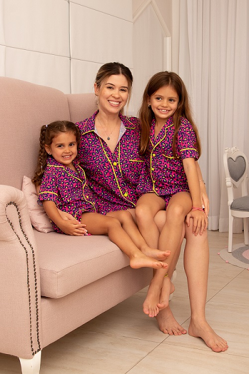 Lenita lança coleção exclusiva de pijamas para mães e filhas